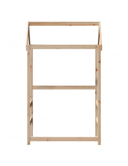 Tetto per Letto Bambini 118x70x176,5 cm Legno Massello di Pino