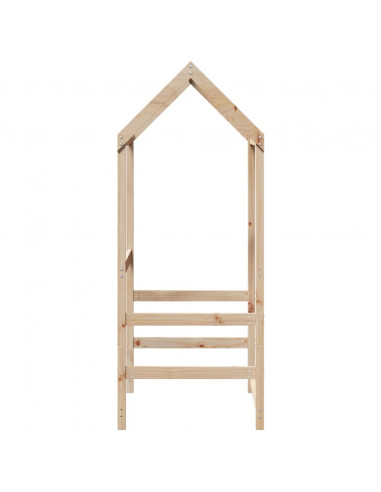 Tetto per Letto Bambini 118x70x176,5 cm Legno Massello di Pino