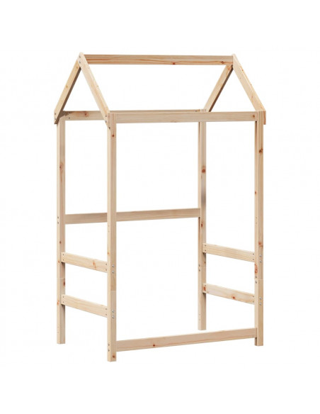 Tetto per Letto Bambini 98x70x176,5 cm Legno Massello di Pino