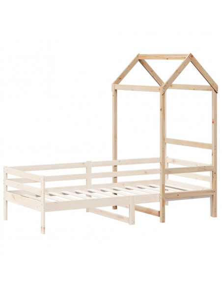 Tetto per Letto Bambini 98x70x176,5 cm Legno Massello di Pino
