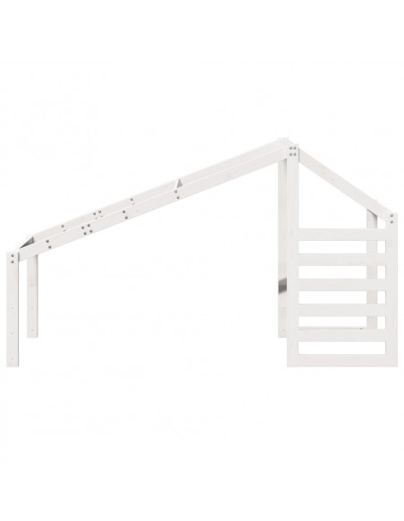 Tetto per Letto Bambini Bianco 198x87x113cm Legno Massello Pino