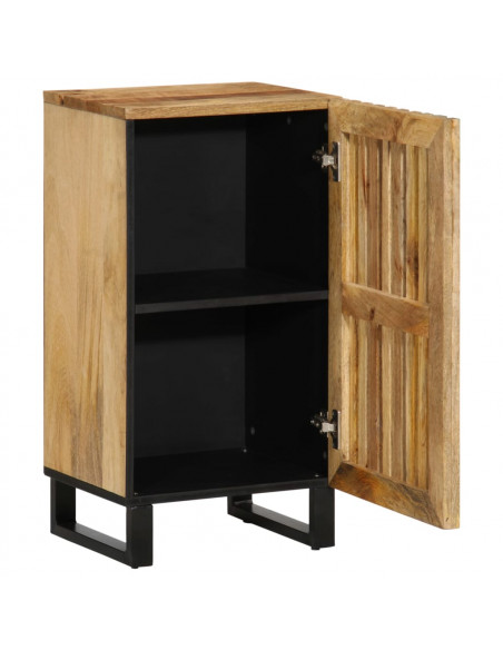 Credenza 40x34x75 cm in Legno Massello di Mango Grezzo