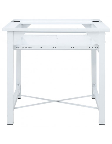 Supporto Lavatrice e Asciugatrice con Mensola Estraibile Bianco