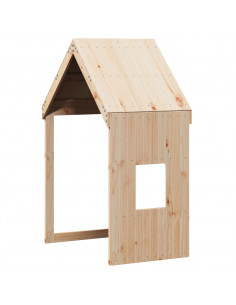 Tetto per Letto Bambini 60x99x139,5cm in Legno Massello di Pino 2