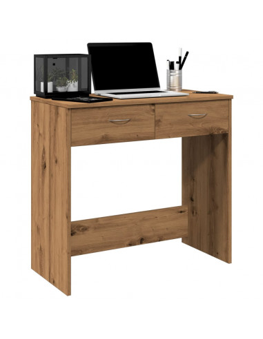 Scrivania Rovere Artigianale 80x40x75 cm in Legno Multistrato