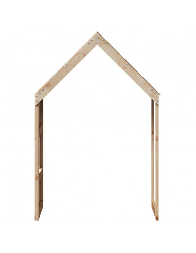 Tetto per Letto Bambini 60x99x139,5cm in Legno Massello di Pino