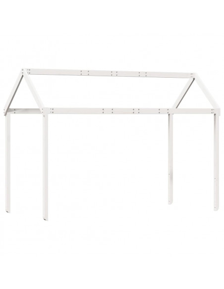 Tetto Letto Bambini Bianco 207x95,5x159 cm Legno Massello Pino