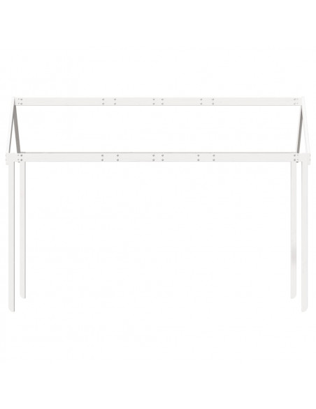 Tetto Letto Bambini Bianco 207x95,5x159 cm Legno Massello Pino