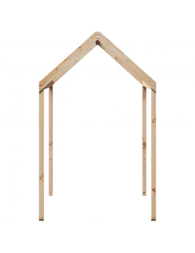 Tetto per Letto Bambini 207x80,5x151,5cm Legno Massello di Pino