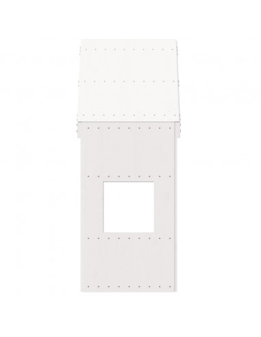 Tetto per Letto Bambini Bianco 60x89x134,5 Legno Massello Pino