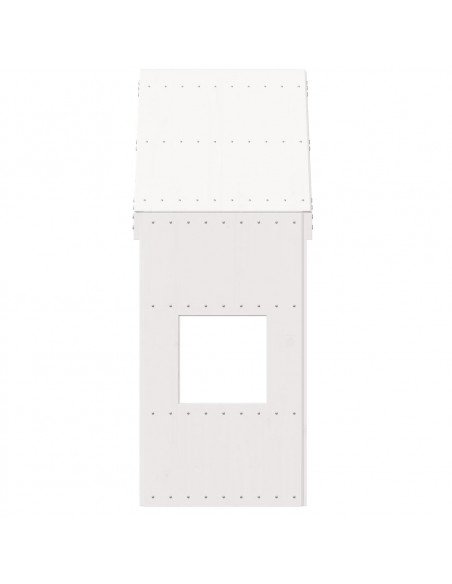 Tetto per Letto Bambini Bianco 60x89x134,5 Legno Massello Pino