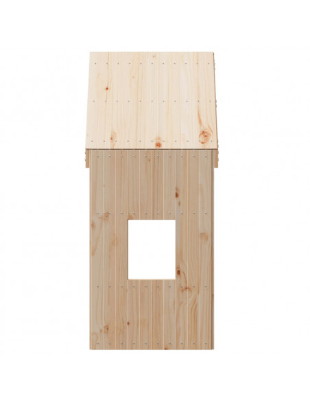 Tetto per Letto Bambini 60x89x134,5cm in Legno Massello di Pino