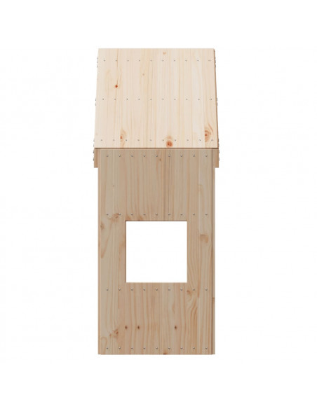Tetto per Letto Bambini 55x99x139,5cm in Legno Massello di Pino