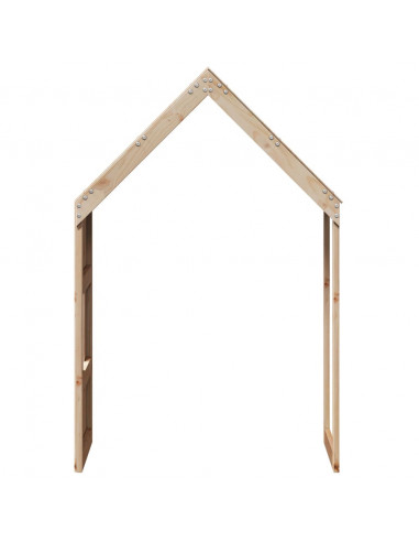 Tetto per Letto Bambini 55x99x139,5cm in Legno Massello di Pino