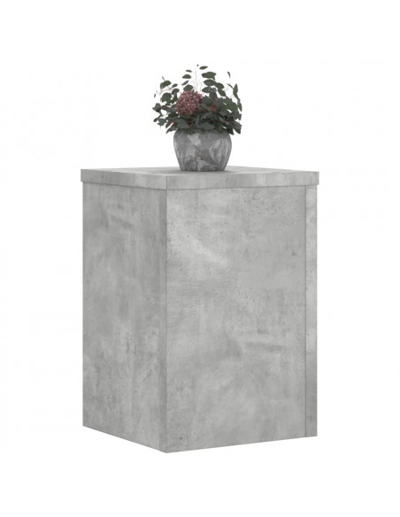 Supporti per Piante 2 pz Grigio 20x20x30 cm Legno Multistrato