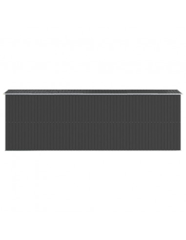 Capanno da Giardino Antracite 192x606x223 cm in Acciaio Zincato