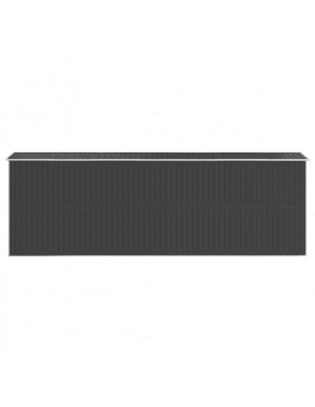 Capanno da Giardino Antracite 192x606x223 cm in Acciaio Zincato
