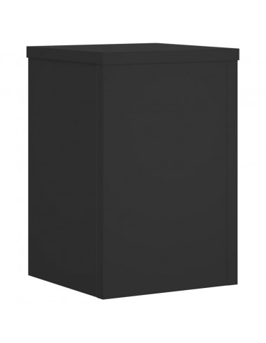 Supporti per Piante 2 pz Neri 20x20x30 cm Legno Multistrato