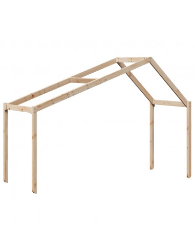 Tetto per Letto Bambini 213x85,5x144,5cm Legno Massello di Pino