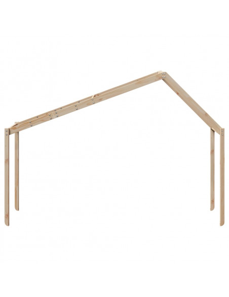 Tetto per Letto Bambini 213x85,5x144,5cm Legno Massello di Pino