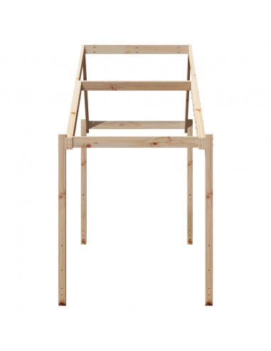 Tetto per Letto Bambini 213x85,5x144,5cm Legno Massello di Pino