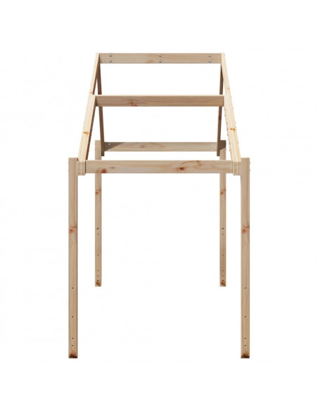 Tetto per Letto Bambini 213x85,5x144,5cm Legno Massello di Pino