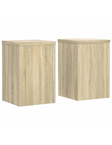 Supporti per Piante 2 pz Rovere 20x20x30 cm in Multistrato