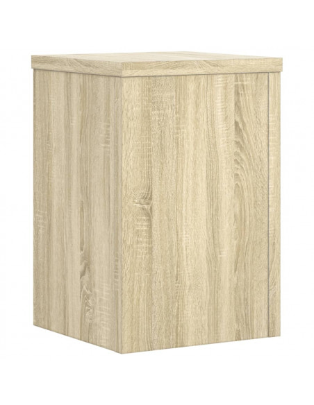 Supporti per Piante 2 pz Rovere 20x20x30 cm in Multistrato