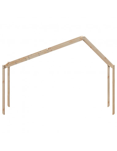 Tetto per Letto Bambini 203x95,5x142 cm Legno Massello di Pino
