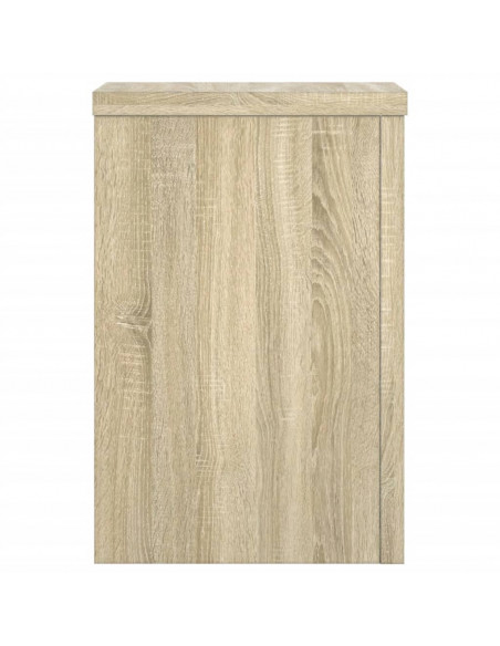 Supporti per Piante 2 pz Rovere 20x20x30 cm in Multistrato