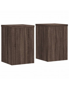 Supporti per Piante 2 pz Marrone 20x20x30 cm Legno Multistrato 2