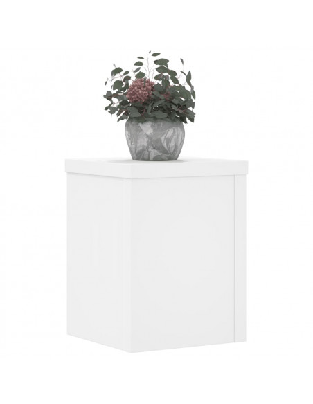 Supporti per Piante 2 pz Bianchi 15x15x20 cm Legno Multistrato