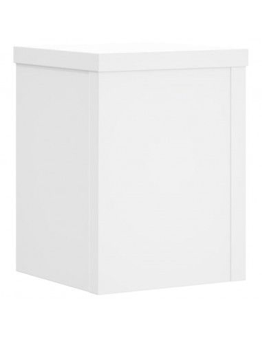 Supporti per Piante 2 pz Bianchi 15x15x20 cm Legno Multistrato