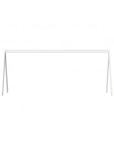 Tetto Letto Bambini Bianco 199x80,5x88 cm Legno Massello Pino