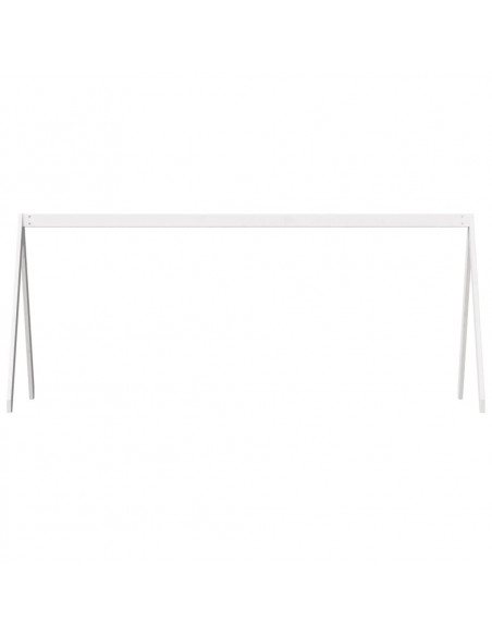 Tetto Letto Bambini Bianco 199x80,5x88 cm Legno Massello Pino