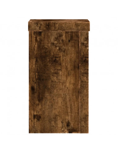 Supporti per Piante 2 pz Rovere 10x10x18 cm Legno Multistrato