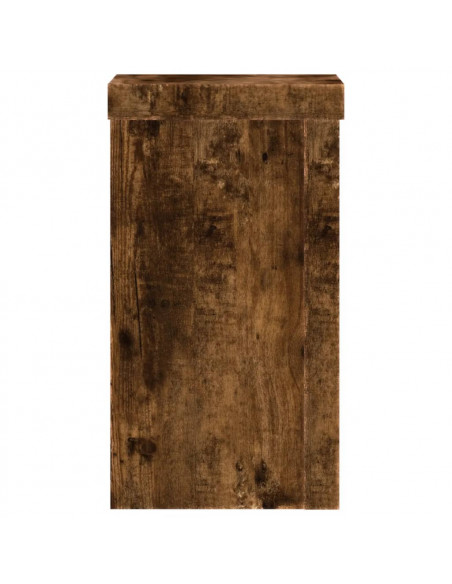 Supporti per Piante 2 pz Rovere 10x10x18 cm Legno Multistrato