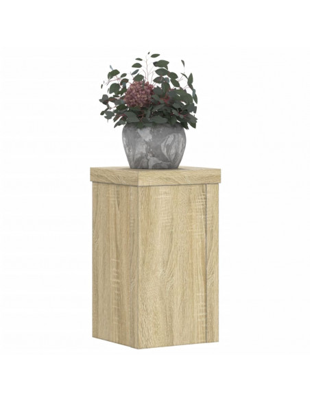 Supporti per Piante 2 pz Rovere 10x10x18 cm in Multistrato