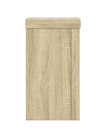 Supporti per Piante 2 pz Rovere 10x10x18 cm in Multistrato