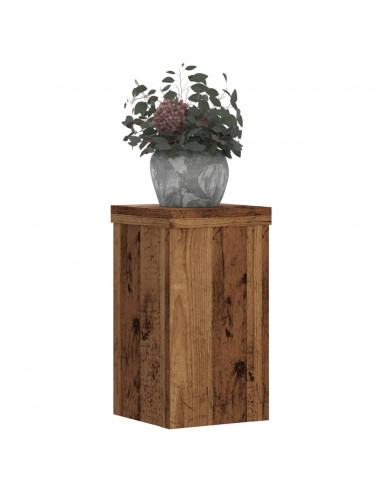 Supporti per Piante 2 pz Legno 10x10x18 cm Legno Multistrato