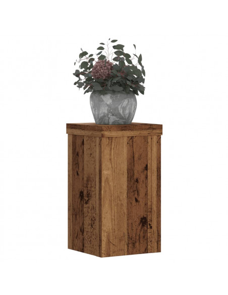 Supporti per Piante 2 pz Legno 10x10x18 cm Legno Multistrato