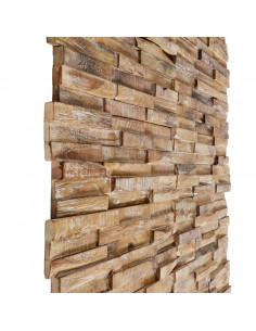 Pannelli per Pareti 10 pz 1,01 m² in Legno Massello di Teak 2
