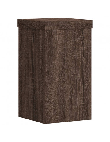 Supporti per Piante 2 pz Marrone 10x10x18 cm Legno Multistrato