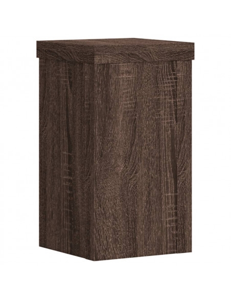 Supporti per Piante 2 pz Marrone 10x10x18 cm Legno Multistrato
