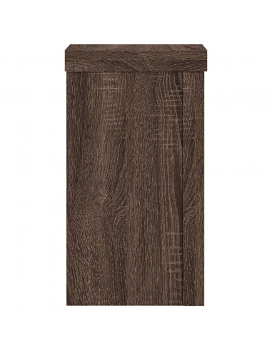 Supporti per Piante 2 pz Marrone 10x10x18 cm Legno Multistrato