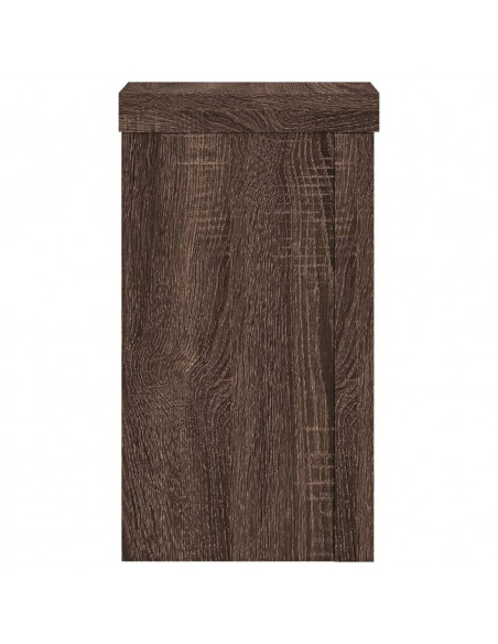 Supporti per Piante 2 pz Marrone 10x10x18 cm Legno Multistrato