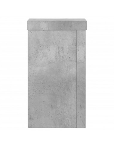 Supporti per Piante 2 pz Grigio 10x10x18 cm Legno Multistrato