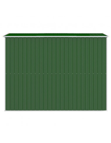 Capanno da Giardino Verde 192x274x223 cm Acciaio Zincato