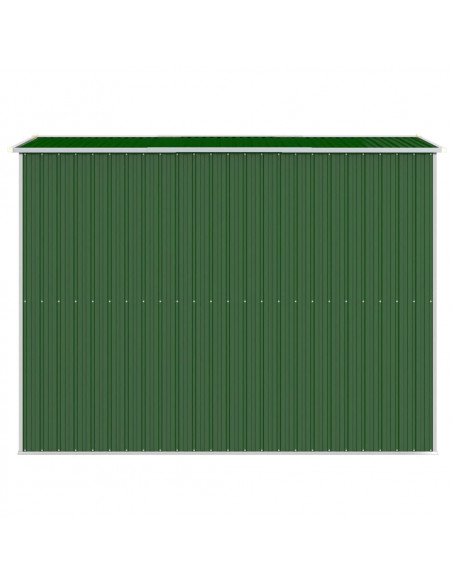 Capanno da Giardino Verde 192x274x223 cm Acciaio Zincato