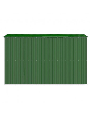 Capanno da Giardino Verde 192x357x223 cm Acciaio Zincato